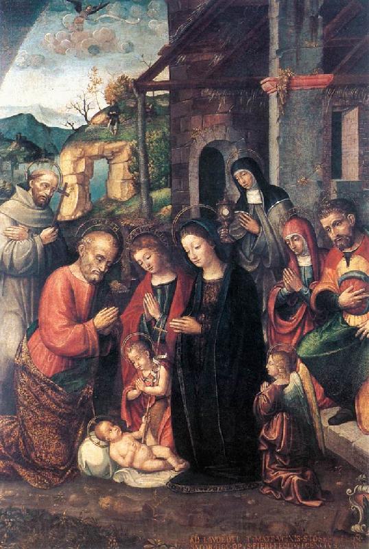 FASOLO, Bernardino Nativity se Norge oil painting art